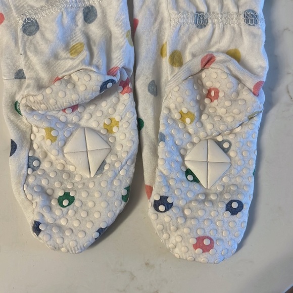 Kyte zippered footie in polka dot 6-12 mon - Picture 5 of 6